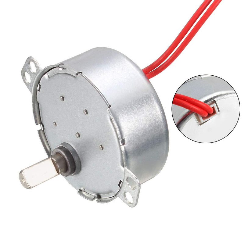 [Australia - AusPower] - uxcell Synchronous Gear Motor AC 12V 0.9-1.1RPM 50-60Hz Electric Motor CCW/CW 4W for Electric Fan 