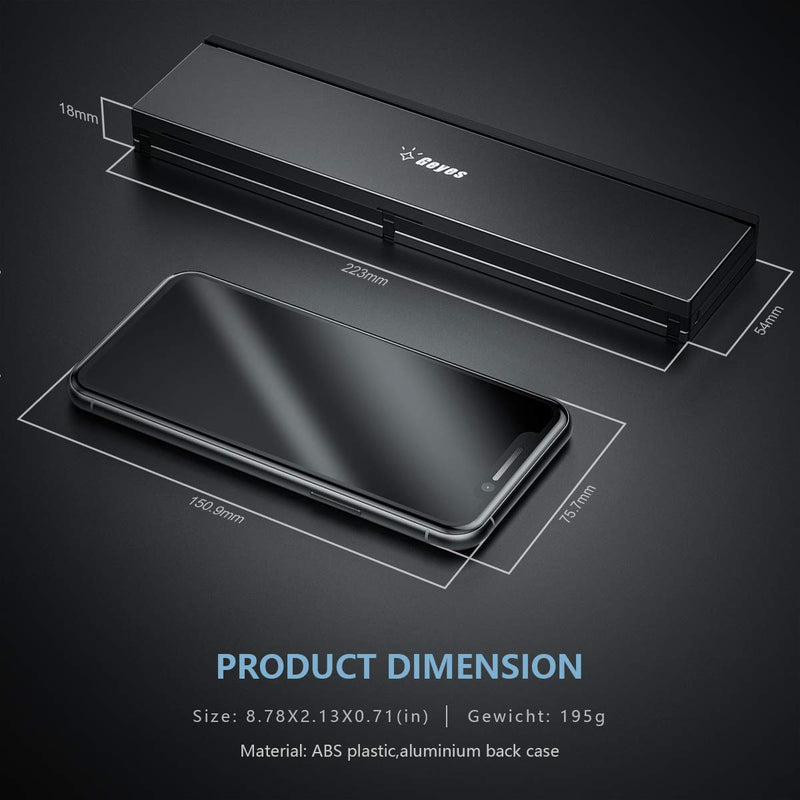 [Australia - AusPower] - Folding Bluetooth Keyboard,Geyes Foldable Wireless Keyboard with Portable Pocket Size, Aluminum Alloy Housing, for iPad, iPhone,Android Devices, and Windows Tablets, Laptops and Smartphones Black 