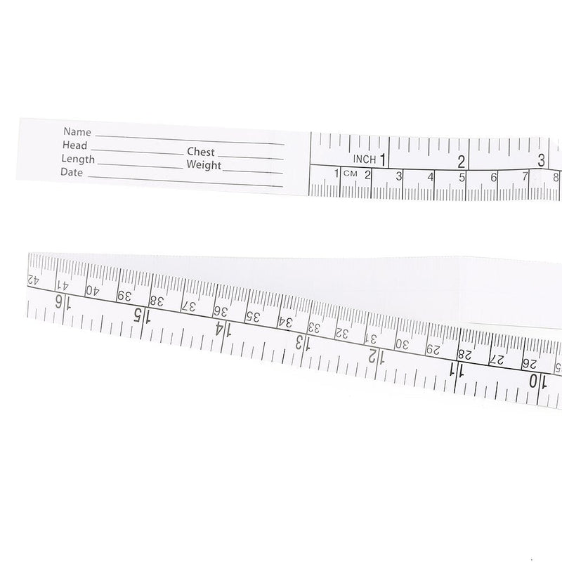 [Australia - AusPower] - WIN TAPE 1 Meter 40" Paper Tape Measure, Wound Measuring Rulers, Educare Used Measuring Babies Head, Disposable Pack of 100 