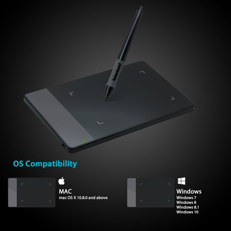 [Australia - AusPower] - HUION 420 OSU Tablet Graphics Drawing Pen Tablet with Digital Stylus - 4 x 2.23 Inches 