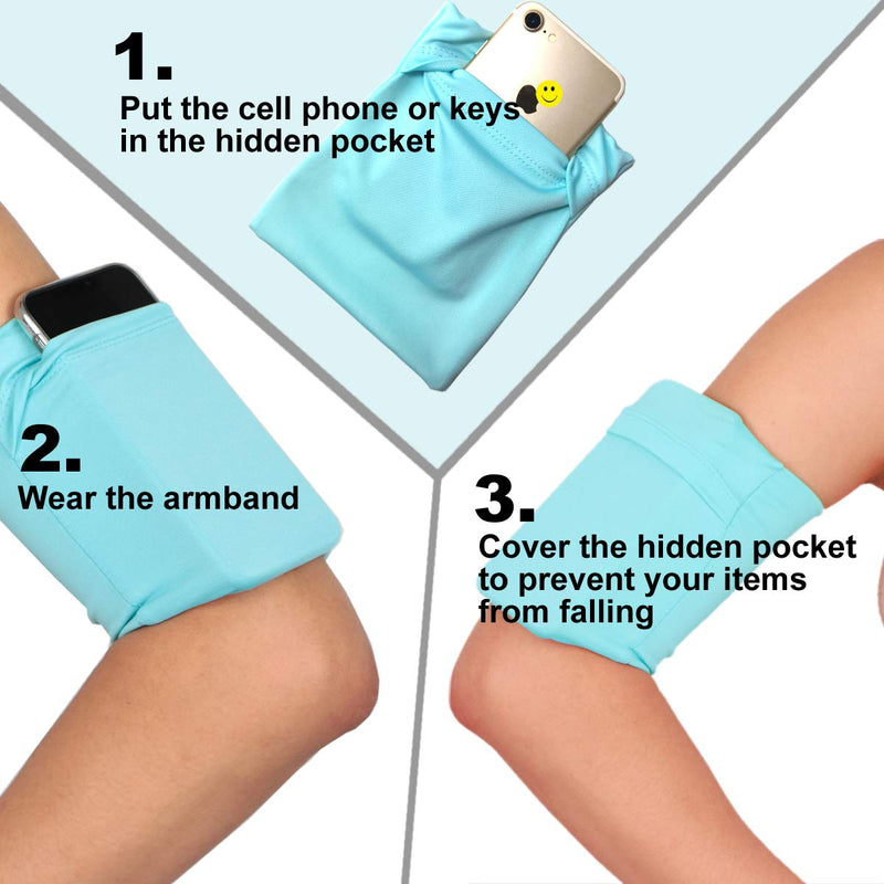 [Australia - AusPower] - Large Big Cellphone Armband Wristband Sleeve Pocket Pouch Case Band for Keys Smartphone Compatible with iPhone 6 6S 7 8 Plus X XR XS 11 Max Pro Android Samsung Galaxy Pixel Running Gym Yoga/Dark Grey Large: Armband Circumference 10.5 in Dark Grey - Large 