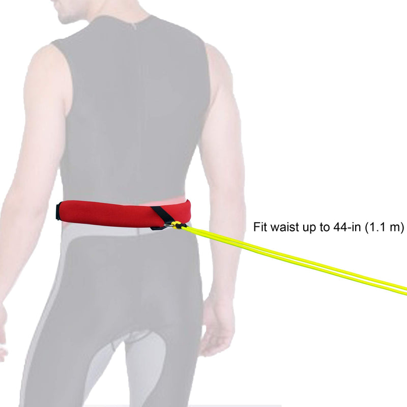 [Australia - AusPower] - Swim Bungee Training Belt Swim Resistance Belt Swim Exerciser Belt Swim Tether (One Waist Belt, One Bungee Cord, One Loop), with YYST Storage Mesh Bag 
