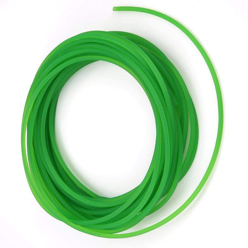 [Australia - AusPower] - High-Performance Polyurethane Belt Green Rough Surface PU Polyurethane Round Belt for Drive Transmission (3mm×10m) 3mm×10m 