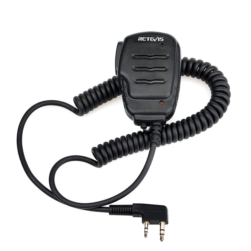 [Australia - AusPower] - Retevis H-777 Walkie Talkies Mic 2 Pin Shoulder Speaker Mic for Retevis RT22 RT21 RT19 H-777S RT15 RT68 RT27 RT21V RB26 RT18 RT1 RT28 RT-5R RT85 RT76 Arcshell AR-5 UV-5R BF-888S 2 Way Radios (1 Pack) 