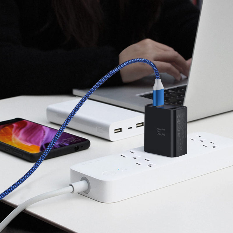 [Australia - AusPower] - Dual USB Wall Charger, Costyle 3 Pack 30W 2 Ports Adaptive Fast Charging Block (Quick Charger 3.0 & 5V 2.4A) Wall Plug Compatible iPhone 11 XS Max, Samsung Galaxy S10 S9 S8,Note 8 9 10,Pixel (Black) Black 