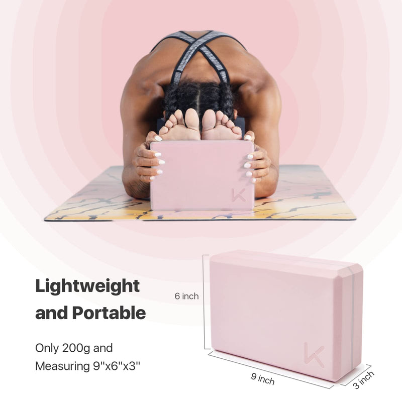 [Australia - AusPower] - KEEP Yoga Block, High Density EVA Foam Blocks for Yoga, Pilates, Meditation , Aid Balance, Support and Deepen Poses - Non-Slip Lightweight Durable 