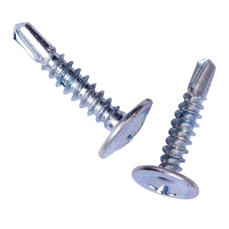 [Australia - AusPower] - 0.75LB(215Pcs), 8x3/4" Phillips Truss Head Self-Drilling Tek Screw,Modified Truss Head&Wafer Head Self Tapping Sheet Metal Screws,Zinc-Plated Steel(13-25mm) 19mm 