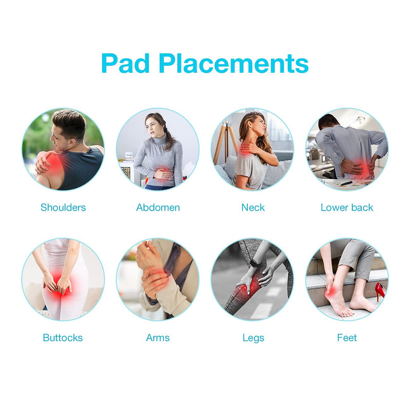 [Australia - AusPower] - Easy@Home TENS Unit Muscle Stimulator - Electronic Pulse Massager, 510K Cleared, FSA Eligible OTC Home Use handheld Pain Relief therapy Device-Pain Management Machine Gift for Mom Dad - EHE009 