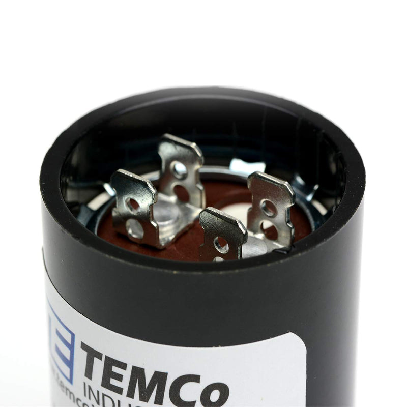 [Australia - AusPower] - TEMCo 108+130 uf/MFD 110-125 VAC Volts Round Start Capacitor 50/60 Hz AC Electric - Lot -1 108+130 uf (1 Pack) 