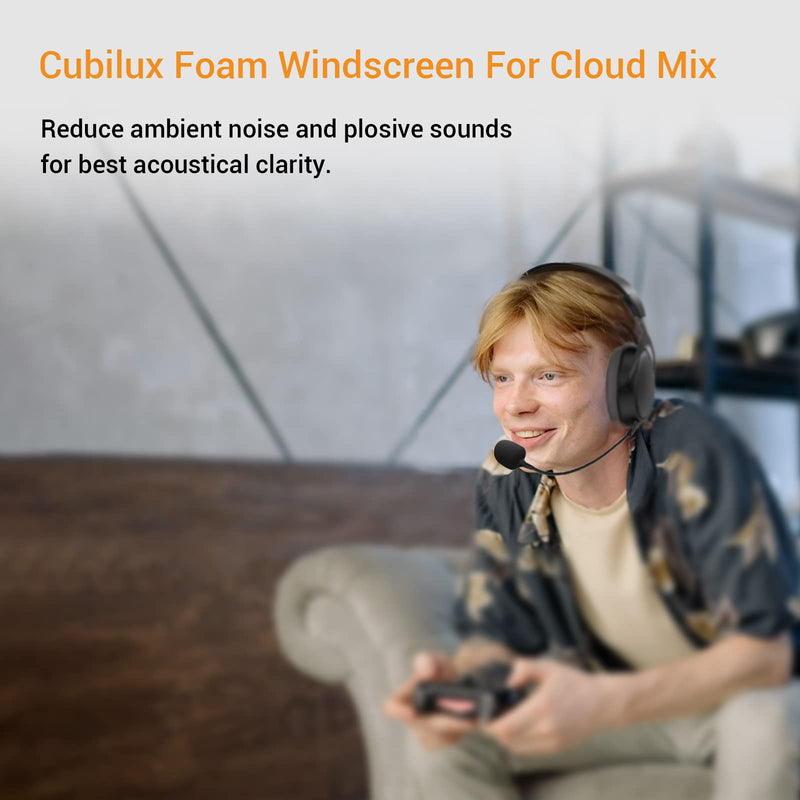 [Australia - AusPower] - Cubilux Foam Windscreen for Headset Mic,Foam Windscreen for Cloud Mix Astro A10/A20/A30/A40/A50 Boom Mic - High-Quality Noise Reduction Cover for Headset Mic-10 Pack 