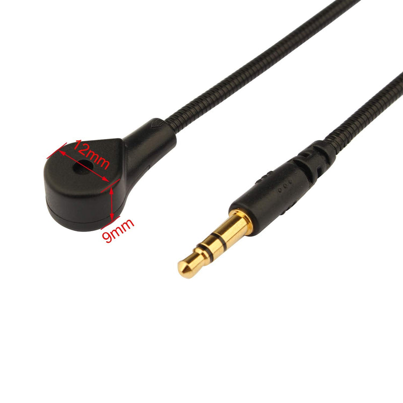 [Australia - AusPower] - Futheda 3.5mm Replacement Game Mic Microphone Boom Compatible with Turtle Beach Ear Force Gaming Headsets Xbox One PS4 Switch Mac PC Computer Gaming Headphones 