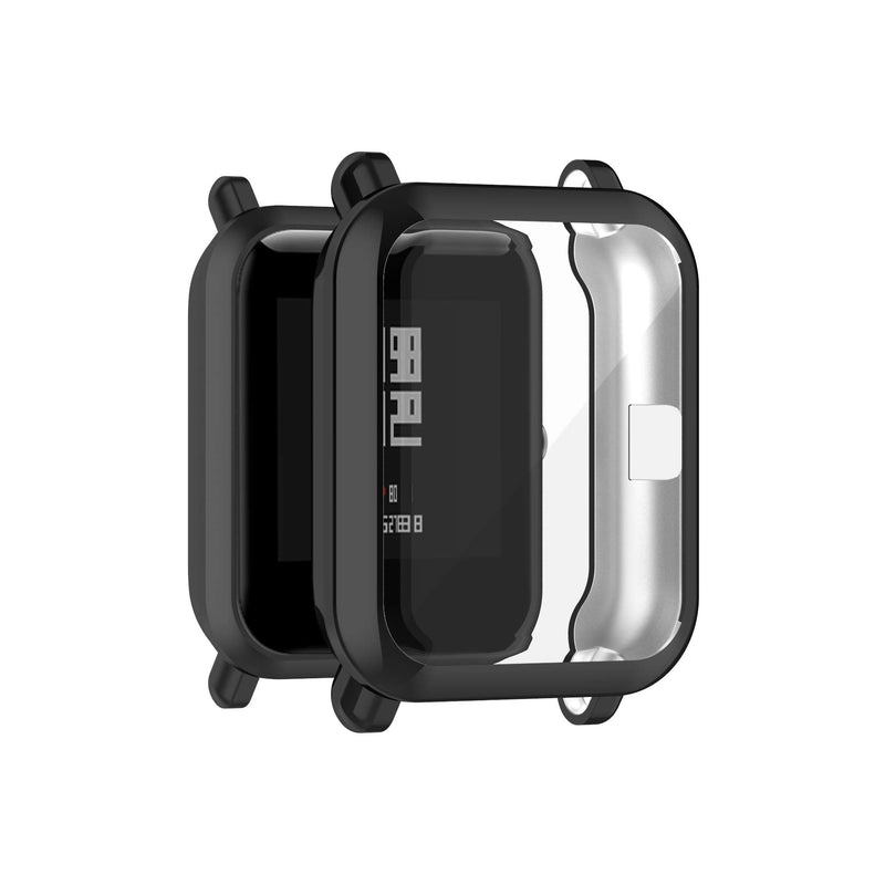[Australia - AusPower] - Screen Protector Case Compatible with Amazfit GTS 2 Mini/Bip U Pro Smartwatch Accessories TenCloud Covers Scratched Resistant Full Protective Cover for GTS 2 Mini (Black) Black 