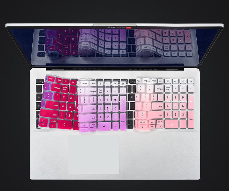 [Australia - AusPower] - Keyboard Cover for Dell Inspiron 15 7506 7590 7591, Inspiron 15 3501 3502 3505 5501 5502 5505 5508 5509 5584 5590 5593 5594 5598, Latitude 3500 3510 Series Laptop - Gradual Pink 