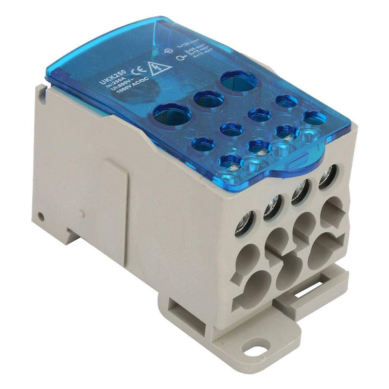 [Australia - AusPower] - 250A Din Rail Distribution Box，Terminal Block Distribution Box，Universal Power Junction Box Block Distribution Box 