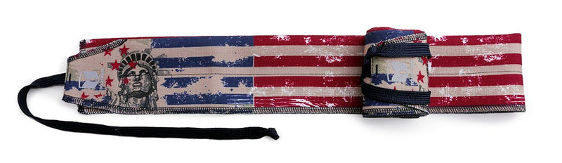 [Australia - AusPower] - Tough Mode Apparel Crossfit Strength Wrist Wraps Lifting Training Support Workout Bodybuilding American Flag 