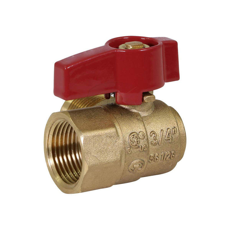 [Australia - AusPower] - Midline Valve GASLxFA5834 Angle Gas Ball Valve with 5/8 in. x 3/4 in. Flare x FIP Connections, Brass 5/8 in. x 3/4 in. Single Pack 