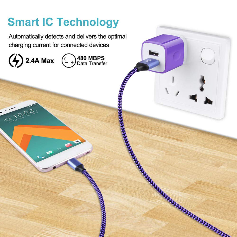 [Australia - AusPower] - Fast USB C Charger, USB Type C Wall Charger for Samsung Galaxy S22 S21 Ultra,S20 FE 5G,S10/S9/A01/A02S/A11/A12/A51/A52/A72,Note 20/10/9, USB Power Adapter Charger Block 6ft USB C Cable Fast Charger 