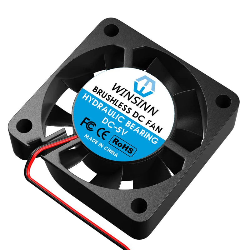 [Australia - AusPower] - WINSINN 40mm Tiny Cooling USB Fan 5V, Micro Mini USB 5 Volt Fans 4010 Hydraulic Bearing, 1000mm/39in Cable Brushless Cooling 40mmx10mm (Pack of 4Pcs) DC 5V - 39in(1000mm) - USB 