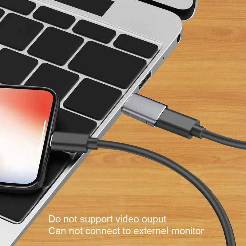 [Australia - AusPower] - 10Gbps USB C Female to USB Male Adapter 2 Pack, QCEs USB 3.1 Gen2 to USB C Adapter Double-Sided Data Transfer and 60W Fast Charging Connector Compatible with iPhone 13/iPad/AirPods,Laptop,Quest Link 