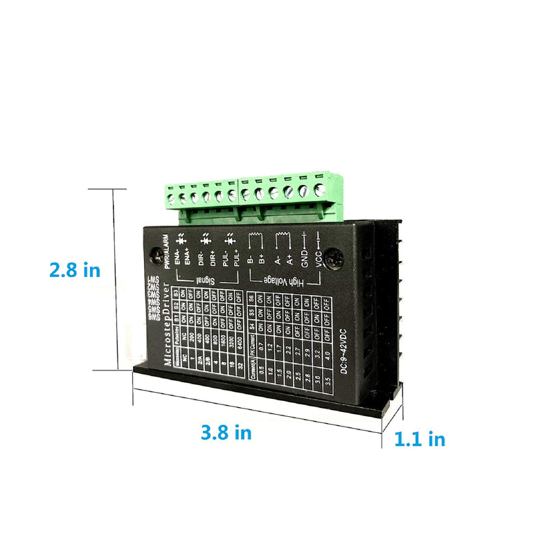 [Australia - AusPower] - EASON Stepper Motor Driver TB6600 4A DC9-42V 32 Subdivision for Nema 17, 23 Series Stepper Motor CNC Controller single Axis Hybrid MicroStepping 