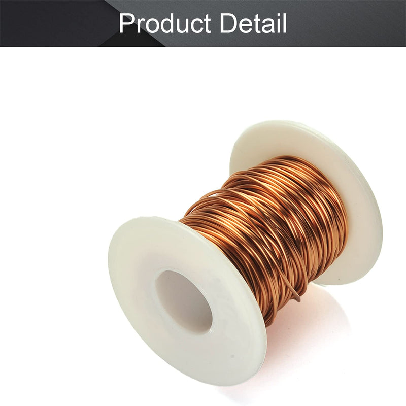 [Australia - AusPower] - Fielect 1mm Inner Dia Magnet Wire Enameled Copper Wire Winding Coil 65.6Ft Length QA-1-155 2UEW Model Widely Used for A Variety of Motors 1.00mm Inner Dia 65Ft Length 