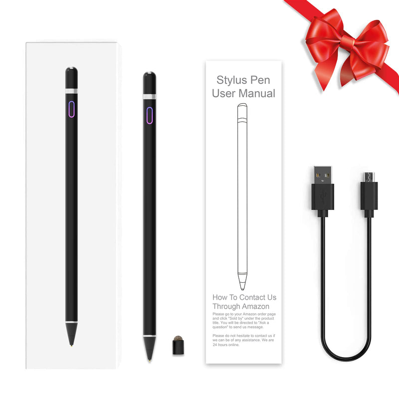 [Australia - AusPower] - Stylus Pen for iPad, Active Pencil Compatible with Apple iPad Pro 9.7/10.5/11/12.9 Inch Air 2nd/3rd/4th iPad 4/5/6/7/8/9th Gen Mini 4/5/6th Alternative Drawing Writing Stylist for Touch Screens Warm Black 