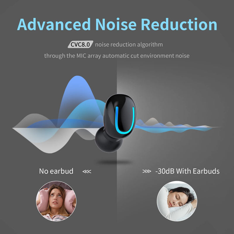 [Australia - AusPower] - Single Wireless Earbud Bluetooth 5.1 Mini Wireless Earbuds with Microphone 10 Hrs Playtime,Smallest Earbuds for Android,iOS,Ear pods Wireless Earbuds,Mono Earphone with Charging Base 