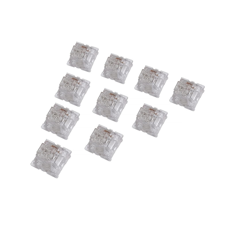 [Australia - AusPower] - GK GAMAKAY Linear Mechanical Keyboard Switch, 35Pcs/Pack Crystal Switch 3 Pin Switches for LK67 CK61 CK68 DIY Mechanical Gaming Keyboards (Crystal Switch) 