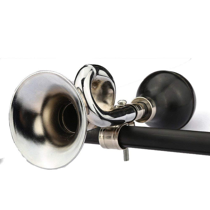 [Australia - AusPower] - AUTUT 2 Pcs Bugle Horn Retro Clown Horn Kids Bike Horn Metal Air Horn with Squeeze Bulb for Bicycle, Golf Cart 