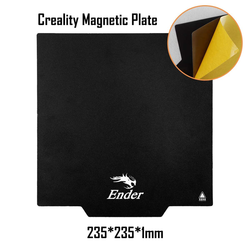 [Australia - AusPower] - Creality Ender 3 Build Plate Ultra Flexible Removable Magnetic Build Surface Hot Bed Cover for Ender 3/Ender 3 Pro/Ender 3 V2/Ender 5/CR 20/CR 20 Pro, 235X235MM 