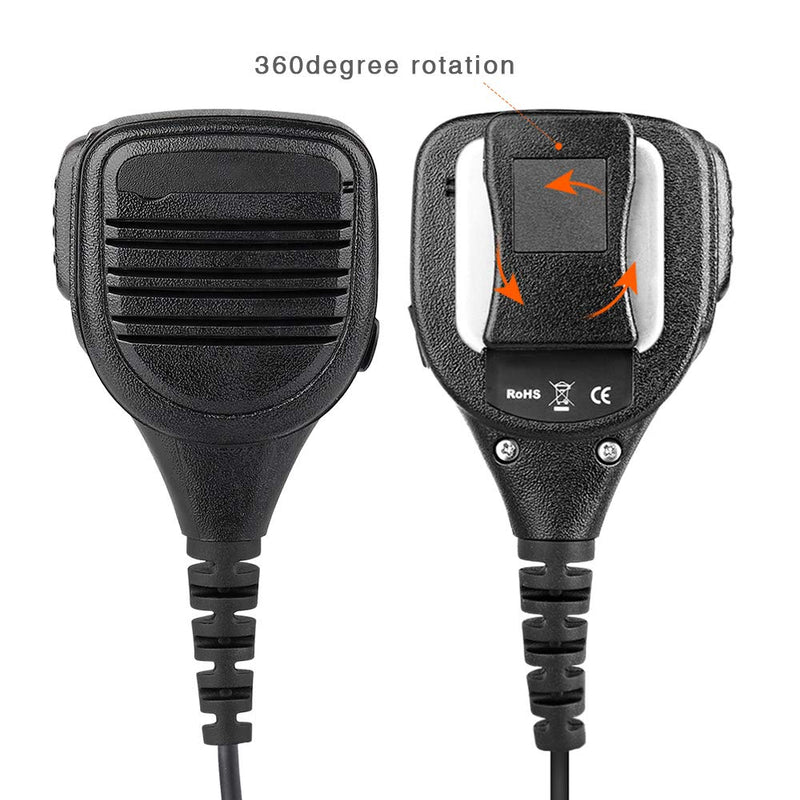 [Australia - AusPower] - R SPIDER WIRELESS Remote Speaker Microphone with 3.5mm Audio Jack, 2 Pin Shoulder Microphone 