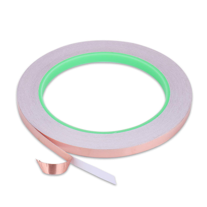 [Australia - AusPower] - 【6 PCS】Copper Foil Tape with Double-Sided Conductive Adhesive【1/4 inch X 130.8 Yards】, PEMOTech Conductive Copper Tape for Stained Glass, EMI Shielding, Soldering, Grounding, Paper Circuit, DIY Craft 1/4inch 