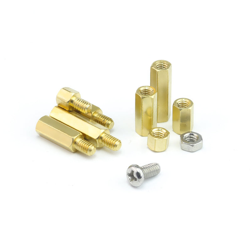 [Australia - AusPower] - Sutemribor 420PCS M2 M3 M4 Male Female Hex Brass Spacer Standoff Screw Nut Assortment Kit 