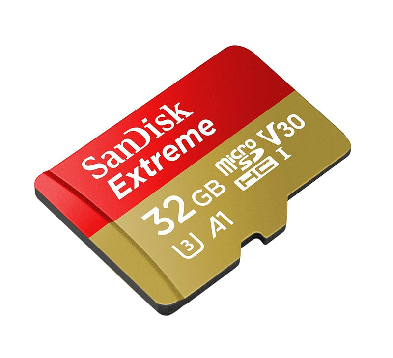 [Australia - AusPower] - 32GB Sandisk Micro SDXC Extreme 4K MicroSD Flash Memory Card Class 10 works with DJI Mavic Pro, Spark, Phantom 4, Phantom 3 Quadcopter 4K UHD Video Camera Drone with Everything But Stromboli Reader 