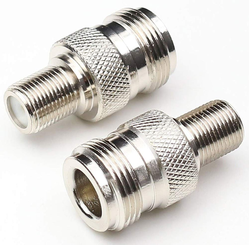 [Australia - AusPower] - ANHAN F Type Female Adapter, F Female to N Female Connector N Type Coax connectors RF Coaxial Antenna Adapters 5Packs F Female to N Female 5pcs 
