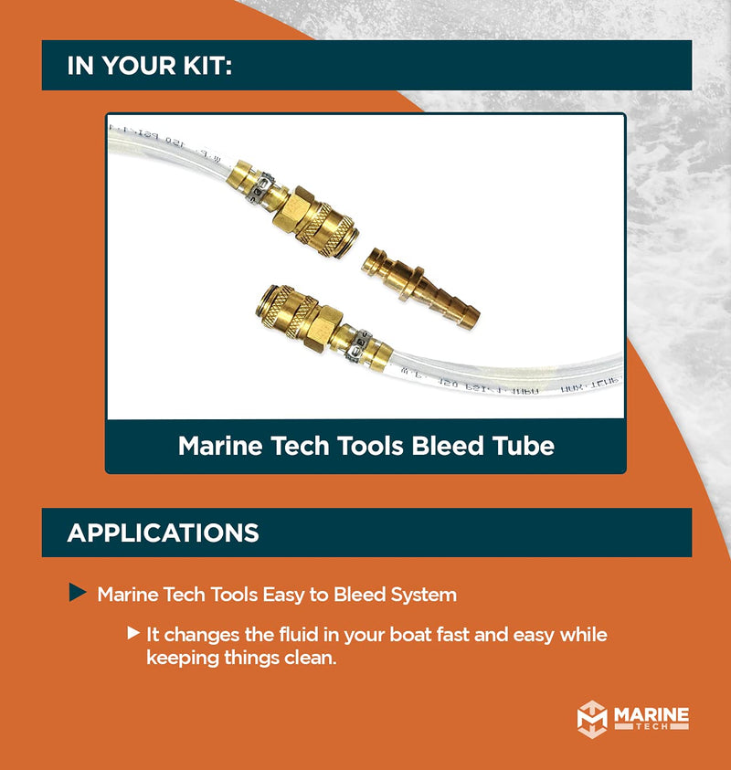 [Australia - AusPower] - Marine Tech Tools Seastar Hydraulic Steering Kit - Bleed Tube - Fits Seastar Hydraulic Cylinders 