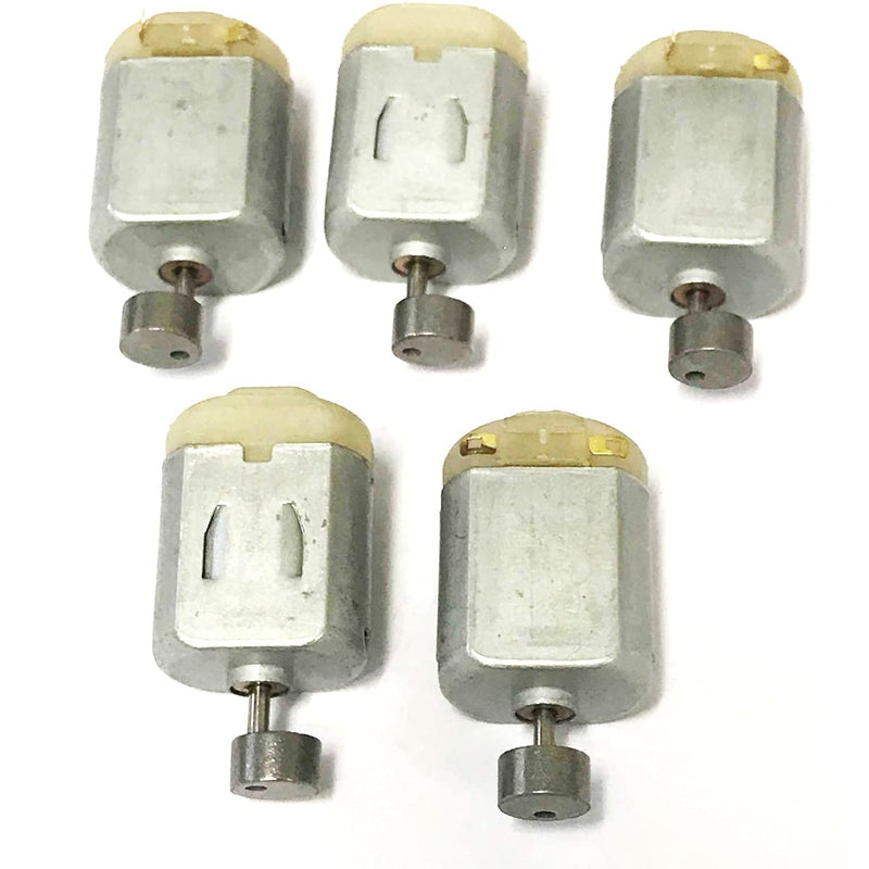 [Australia - AusPower] - jing Mini Vibration Motor 130 Mini Vibration Motor DC 1.5-6V 5200RPM for Electric Toys Replacement - (5 Pcs) 
