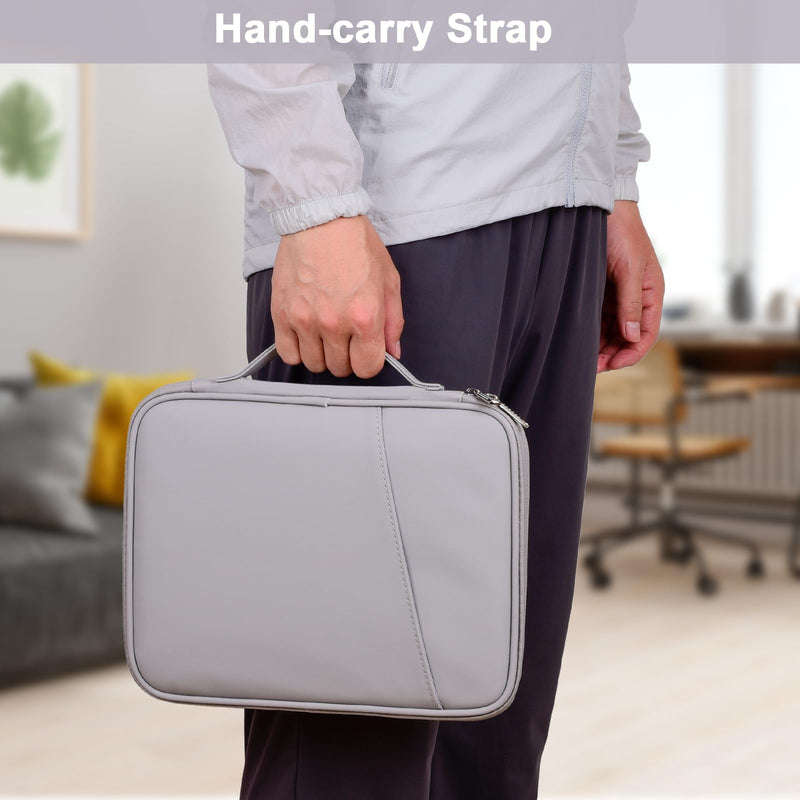 [Australia - AusPower] - iPad Pro 11 Inch Sleeve Case, 9-11 Inch Padded Protective Tablet Pouch Bag for iPad Pro 11 (2022-2018), iPad 10.9 (10th Gen), iPad Air (5/4th Gen), Galaxy Tab A8/A7/S8/S7 (PU-Gray11) PU-Gray11 