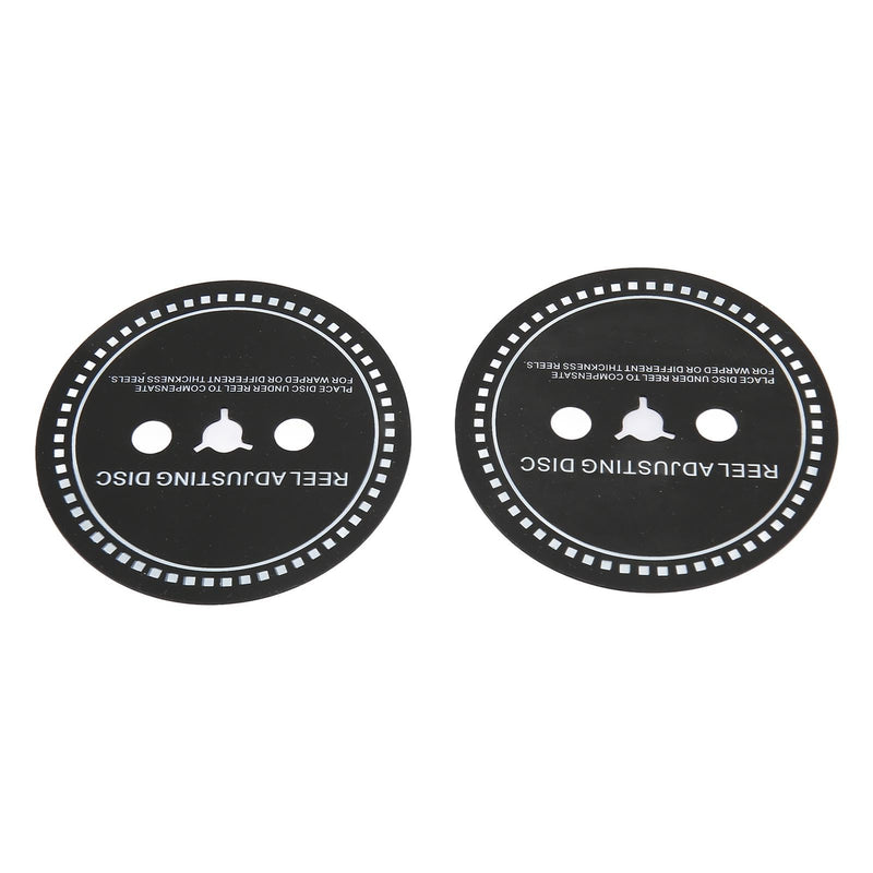 [Australia - AusPower] - 2PCS Nab HUB Adapter Spacer, Silicone Reel Adjusting Disc for Reel to Reel Tape Recorder, Black, Easy to Install and Remove (0.8mm) 0.8mm 