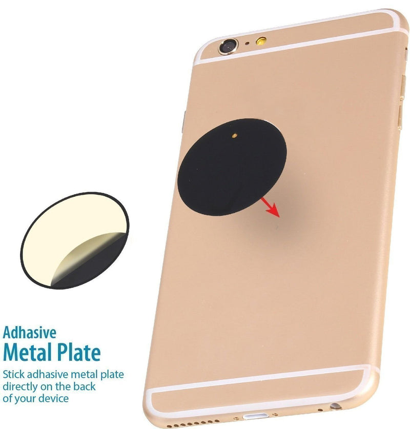 [Australia - AusPower] - WixGear Magnetic Phone Mount, Universal Stick On Dashboard Magnetic Car Mount Holder, for Cell Phones with Fast Swift-snap Technology 