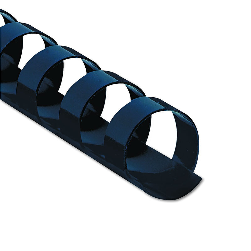 [Australia - AusPower] - Fellowes Plastic Combs - Round Back, 3/8 Inch, 100 pack, Navy (52505) 