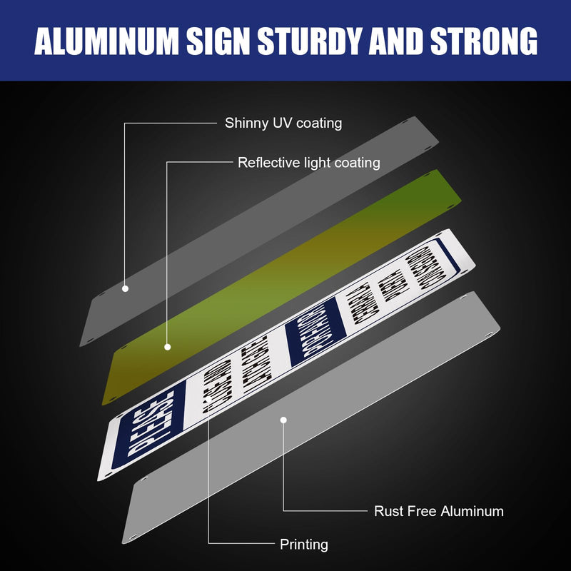 [Australia - AusPower] - Blulu 4 Pcs Please Close and Latch Gate Sign Bilingual English Spanish Keep Gate Closed Signs Metal 10" x 7" Door Closed Signs Reflective Sturdy Rust Aluminum Weatherproof Easy to Install (Blue) Blue 