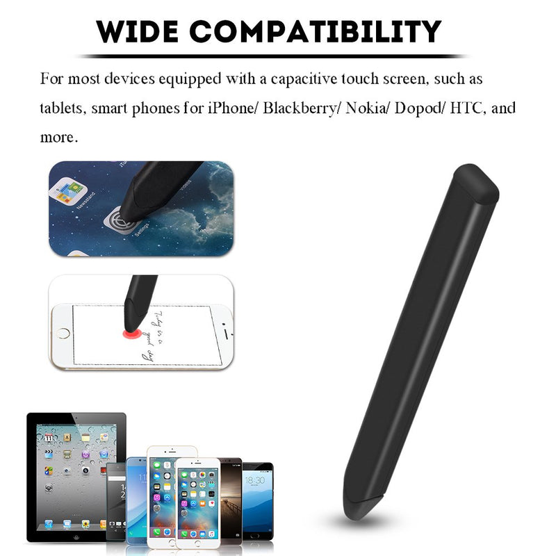 [Australia - AusPower] - flat stylus, Universal Replacement Flat Capacitive Touch Screen Stylus Pen for iPhone/ Nokia/ Blackberry(Black) Black 