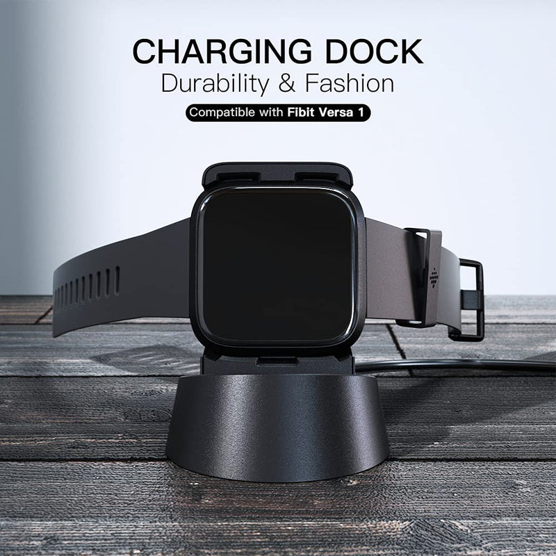 [Australia - AusPower] - AWINNER Charger Compatible with Fitbit Versa/Versa Lite/Versa Special Edition, Replacement USB Charging Cable Dock Stand for Versa 1/Versa Lite/Versa SE Smart Watch,3Ft Sturdy Power Cord 