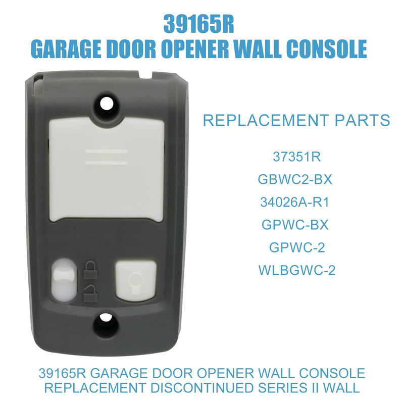 [Australia - AusPower] - 39165R GBWCSL2-BX Wall Garage Door Opener Door Opener Compatible with Genie Series II Garage Door Opener (2 Pack) 