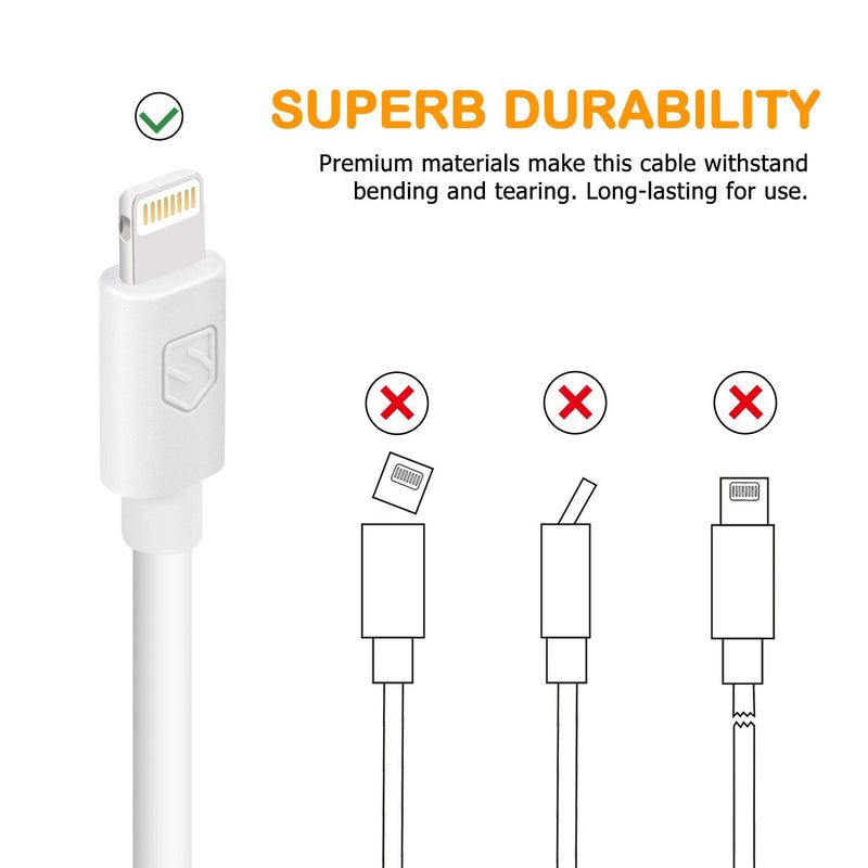 [Australia - AusPower] - Sundix iPhone Charger, 5 Pack 6ft Lightning Cable iPhone Charging Syncing Cord Charger Cable Compatible iPhone X 8 8Plus 7 7Plus 6S 6Splus 6 6Plus SE 5 5S 5C More 