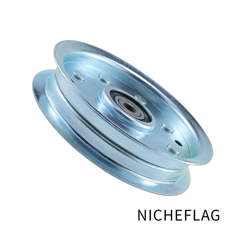 [Australia - AusPower] - NICHEFLAG 756-04129 Idler Pulley Replaces 753-08171, 756-04129B, 75604129B, 756-04129C, 956-04129, 956-04129B, 753-08068A, 753-08068, 78-065 (1) 