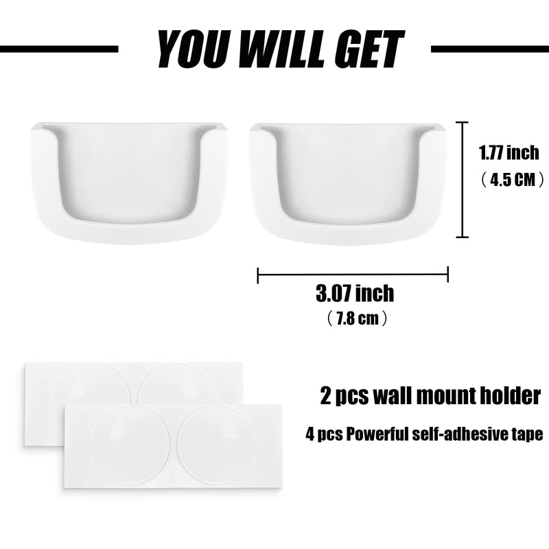 [Australia - AusPower] - Upgraded 2 Pack Self-Adhesive Wall Mount Holder Fits for Kasa Smart Security Camera EC60,KC100,KC105,KC400,No Drilling Easy Installation Window Mount Camera Brackets fits for TP Link Smart Spot Camera 