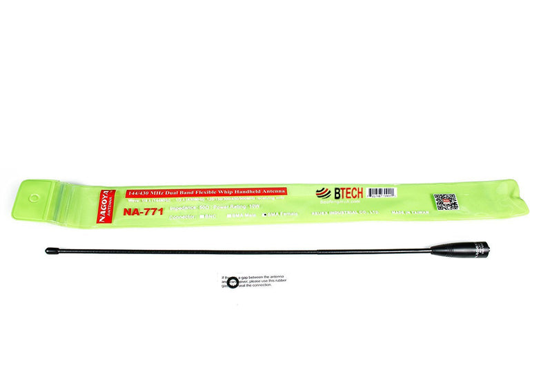 [Australia - AusPower] - Authentic Genuine Nagoya NA-771 15.6-Inch Whip VHF/UHF (144/430Mhz) Antenna SMA-Female for BTECH and BaoFeng Radios Handheld Antenna NA-771 15.6" VHF/UHF 