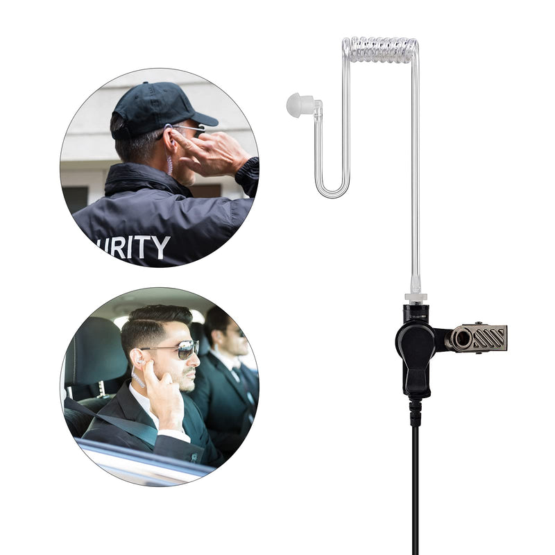 [Australia - AusPower] - UAYESOK QX-95 2 Pin Earpiece Headset for Motorola CP200 CP200D DTR550 DTR650 RDU2020 RDU4100 RDU4160D SP50 P200 Walkie Talkie with Transparent Acoustic Tube 